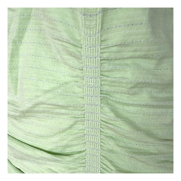 ATHLETA Women’s Neon Green Sleeveless Athletic Shirt Sz Scoop Neck - Picture 4 of 5